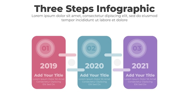 Vector infographic template with steps