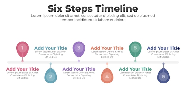 Vector infographic timeline template business concept with step