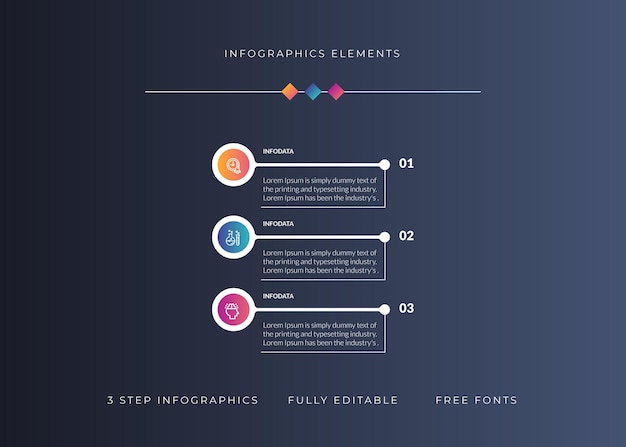 Vector infographics template for the chart diagram web design presentation workflow layout