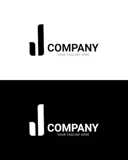 Vector initial letter j logo template