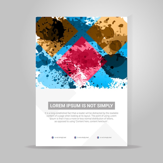 Vector vector ink splash banner color concept geometric design