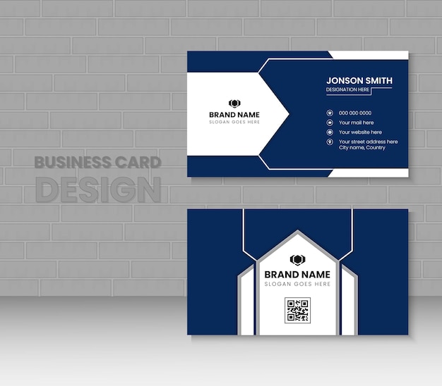 Vector vector innovative professional business card template or company identity