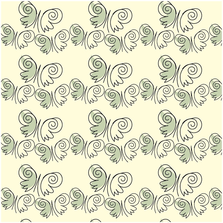 Vector vector insects and flowers pattern