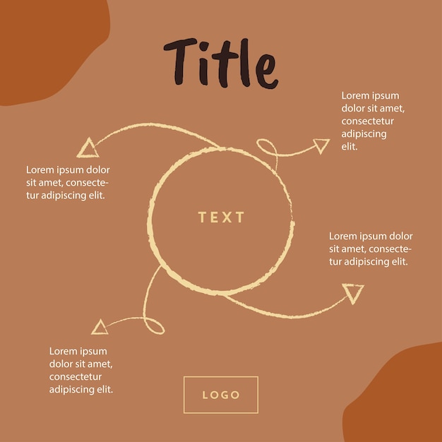 Vector Instagram text template