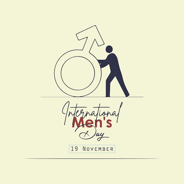 vector international men's day template