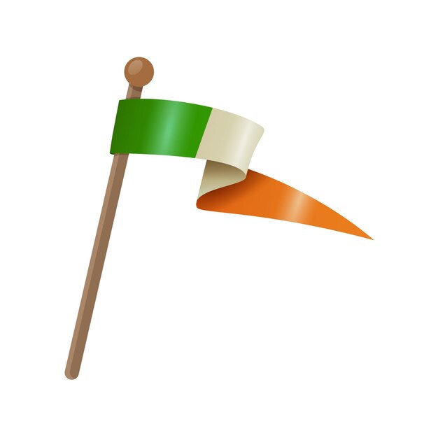 Vector vector ireland flag with creative design vector