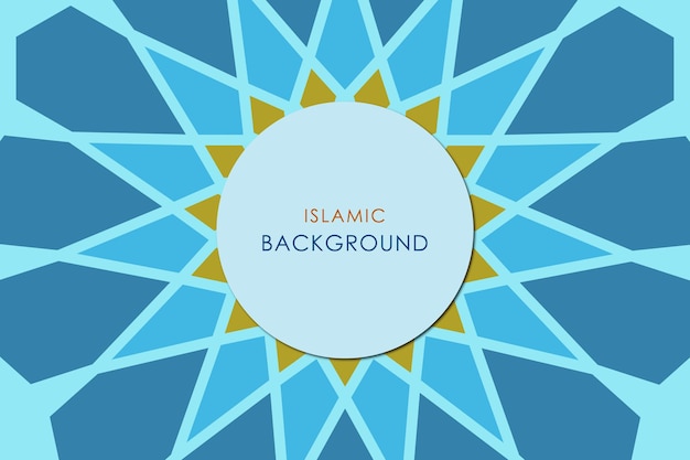 Vector Islamic background design template.