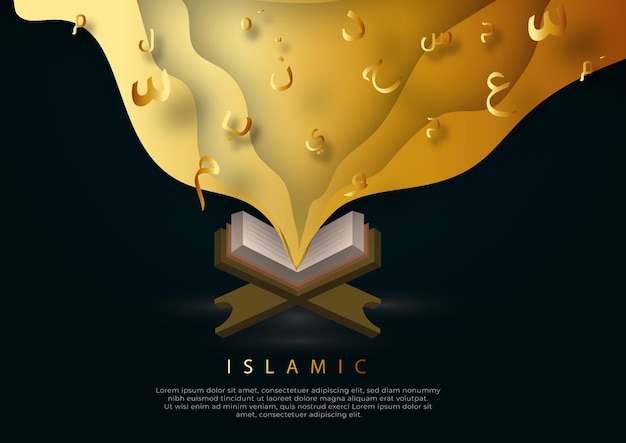 Vector vector islamic concept quran