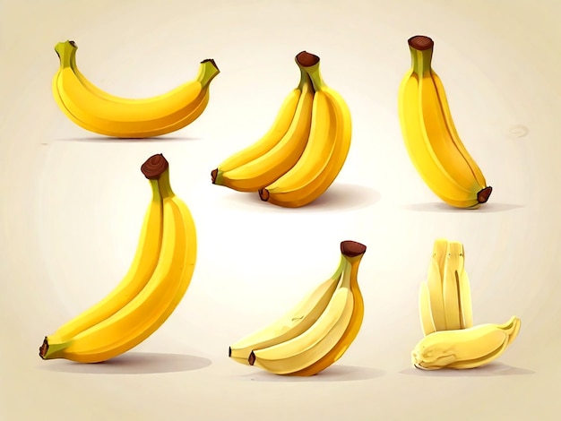 Vector vector isolated banana fruit cartoon isolated