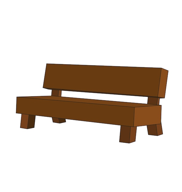 Vector vector isolated bench