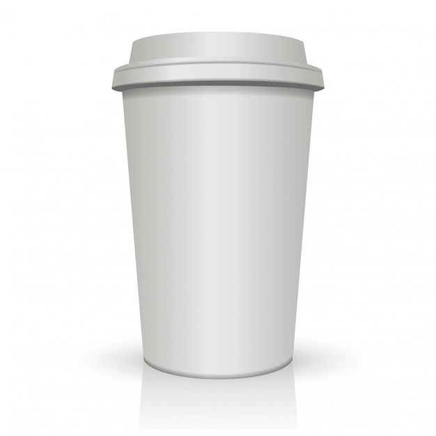 Vector isolated cup of coffee