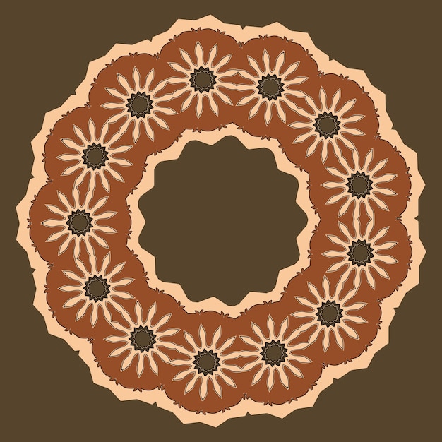 Vector isolated illustration of a circle pattern.