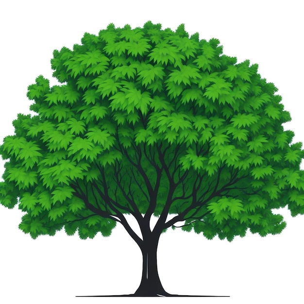 Vector vector isolated tree ai_generated