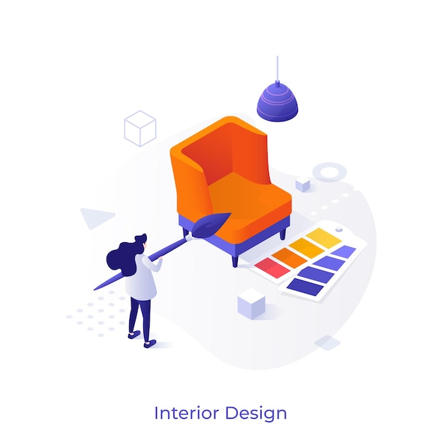 vector isometric concept