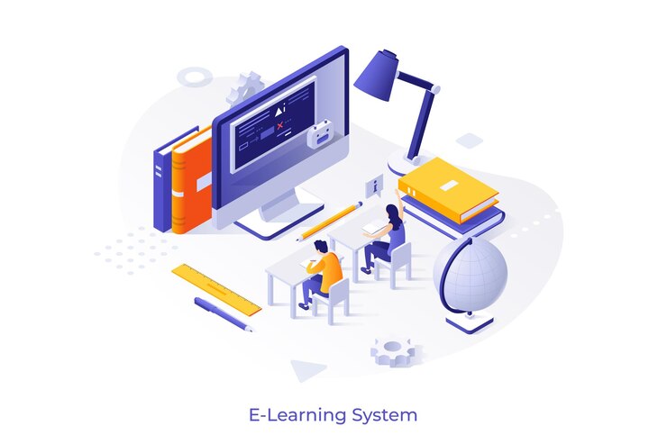 Vector vector isometric concept
