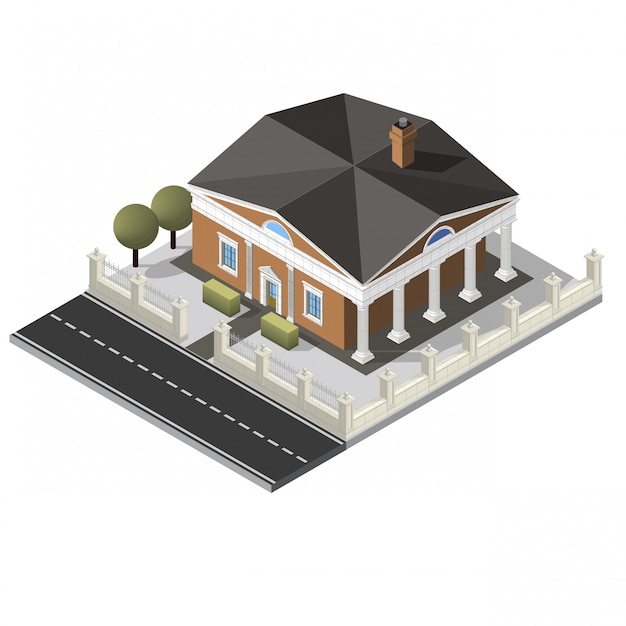 Vector vector isometric house