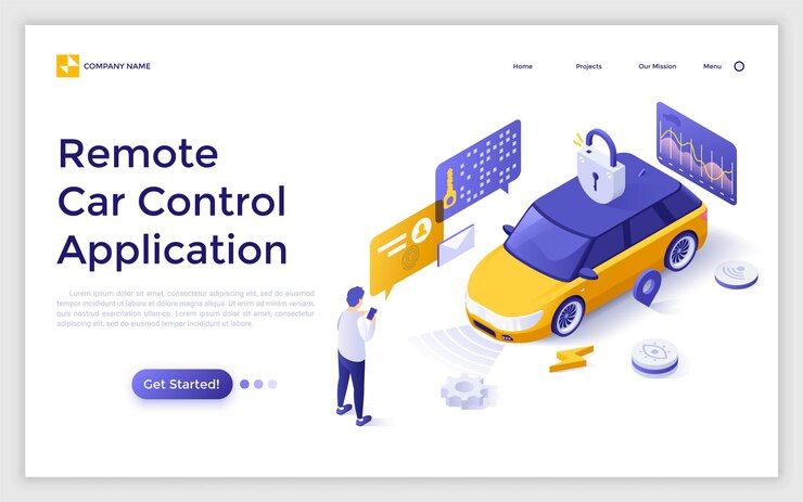Vector vector isometric landing page template
