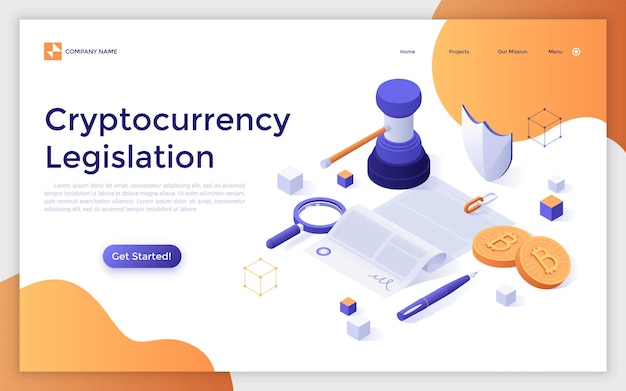 Vector vector isometric landing page template