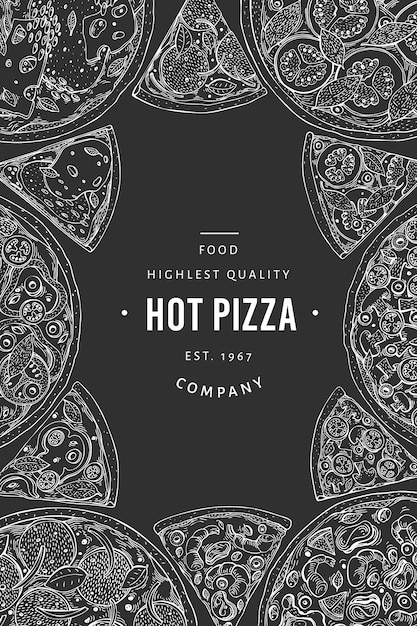 Vector vector italian pizza banner template