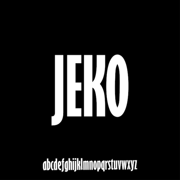 Vector jeko de luxe en elegante lettertype glamour stijl