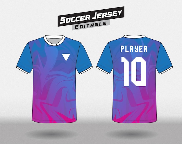 Vector vector jersey blue and pink templates football jersey designs