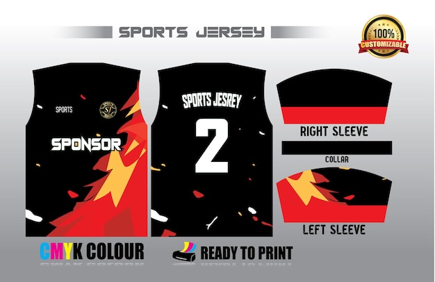 Vector jersey design ready to print tshirt design