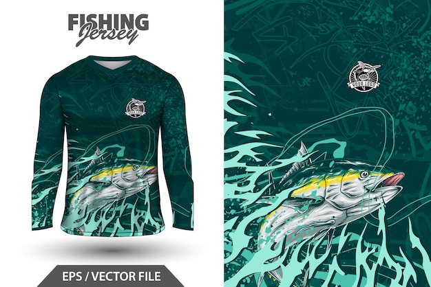 Vector Jersey Fishing Tuna