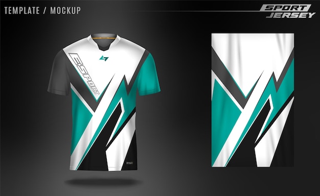 Vector jersey sport, giochi di esportazione, modello di maglietta.