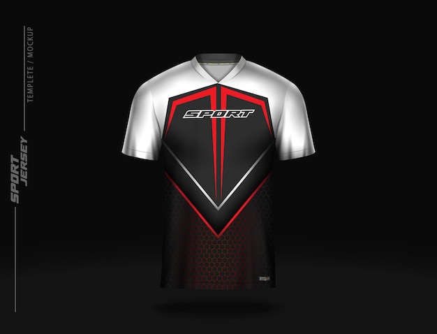 Vector jersey sport, esport gaming, t shirt template.