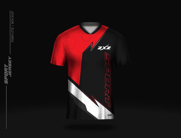 Vector jersey sport, esport gaming, t shirt template.