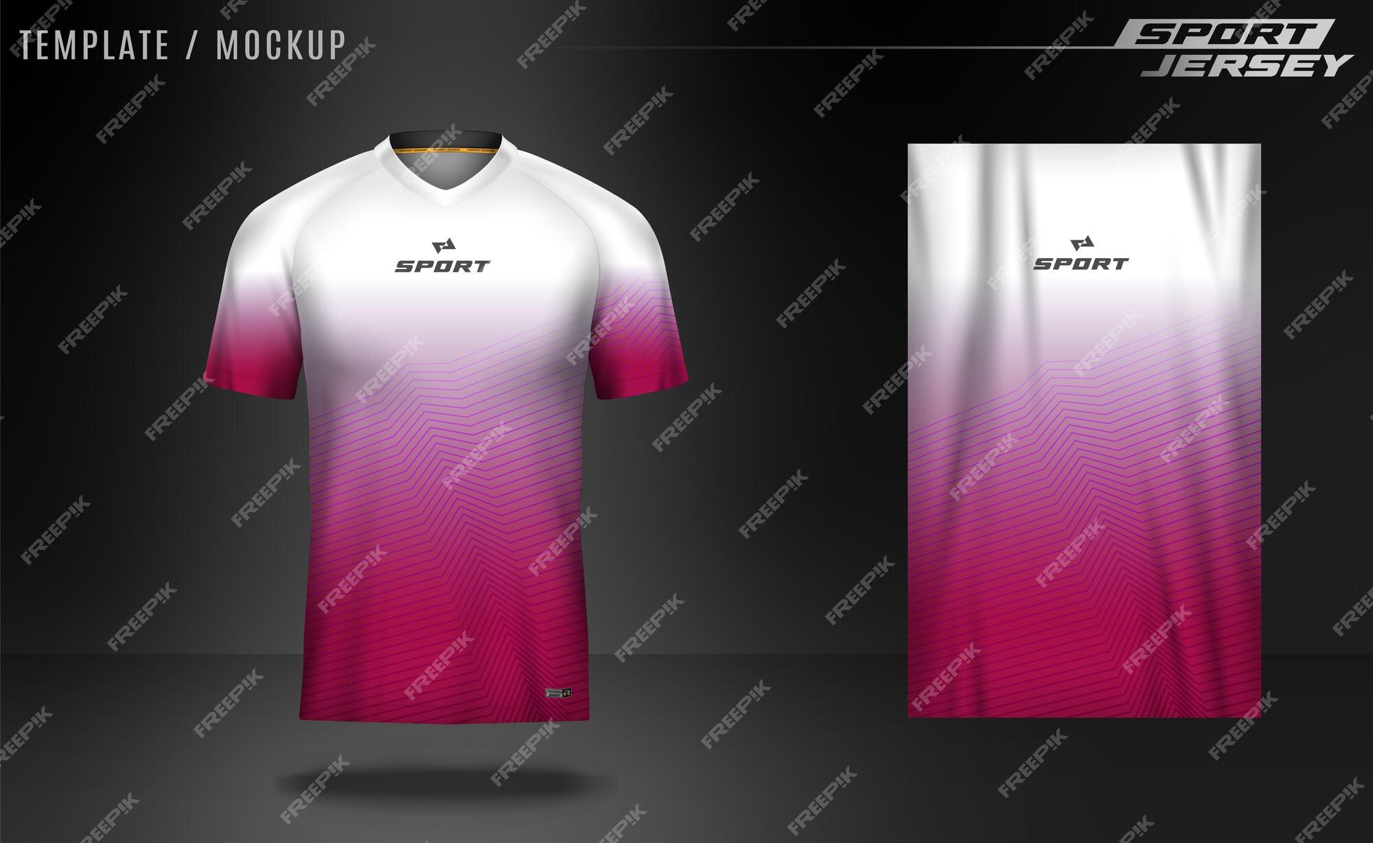Premium Vector | Vector jersey sport purple white