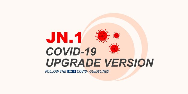 Vector vector jn1 covid19 coronavirus upgrade version banner design vector illustration