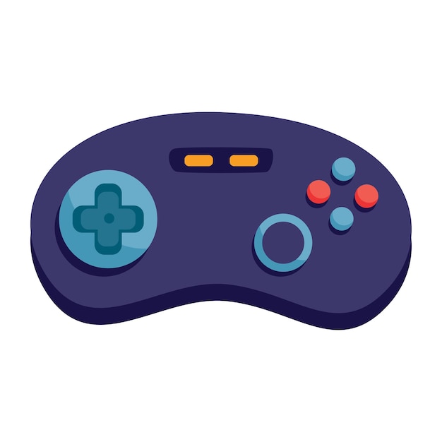 Vector vector joystick cartoon for gamers with white background