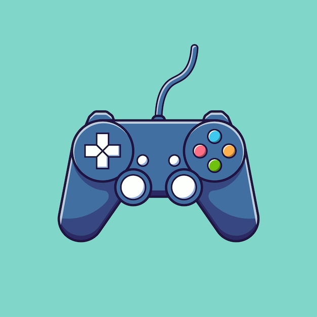 Vector vector joystick controller cartoon illustration