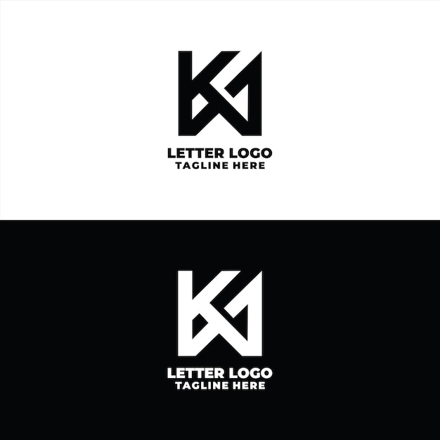 Vector ka initial luxury monogram letter logo design vector