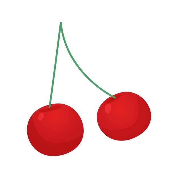 vector kersen vers fruit icoon geïsoleerd ontwerp