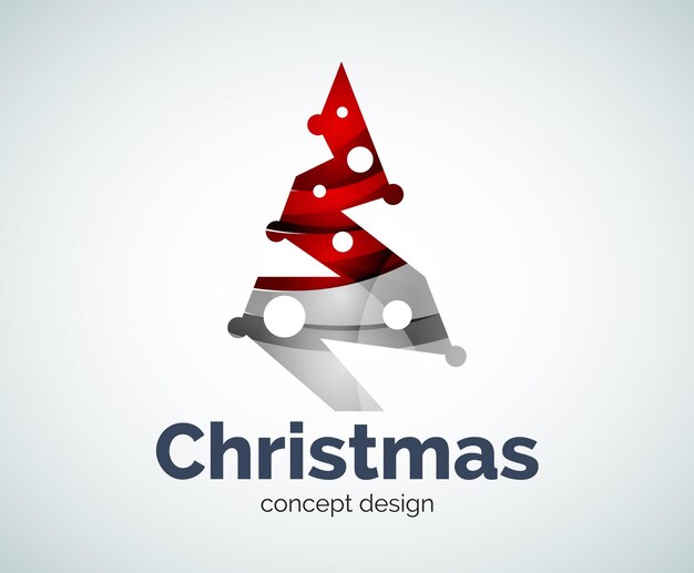 Vector kerstboom logo sjabloon