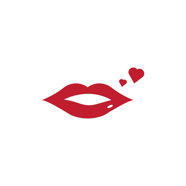 Vector kiss sexy lips illustration design