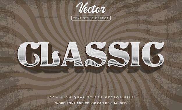 vector klassiek vintage stijl 3D-effect