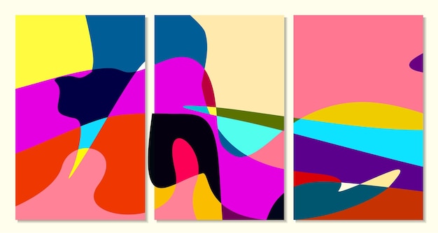 Vector kleurrijke abstracte vloeistof en kromme achtergrond voor de zomerbanner