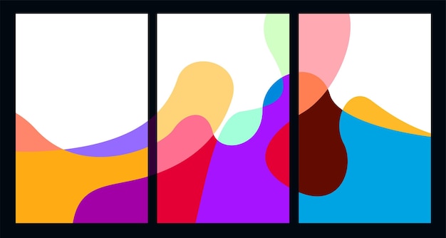 Vector kleurrijke abstracte vloeistof en vloeistof achtergrond voor de zomer