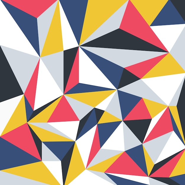 Vector kleurrijke geometrische driehoek patroon Trendy levendige ontwerp heldere stijlvolle artistieke achtergrond