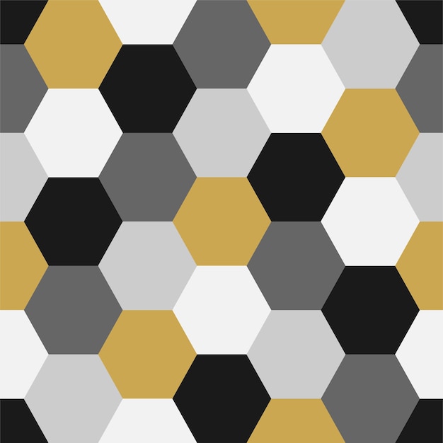 Vector kleurrijke geometrische naadloze patroon eenvoudige zeshoekige textuur Hedendaagse abstracte background