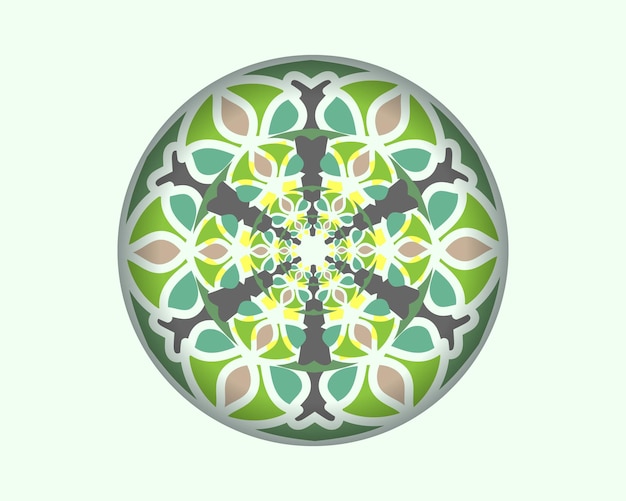 Vector kleurrijke mandala achtergrond