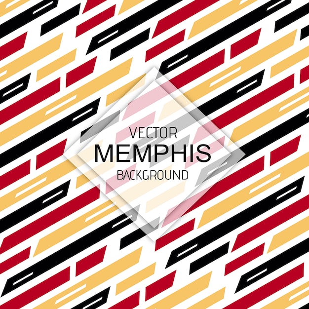 Vector kleurrijke memphis achtergrond