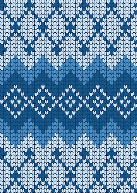 vector knitted geometrical pattern. wool knitting sweater design.