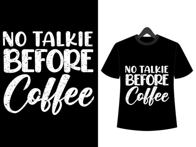 Vector koffie liefhebber tshirt ontwerp