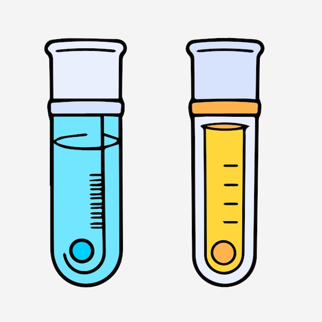 vector lab line color illustration icon