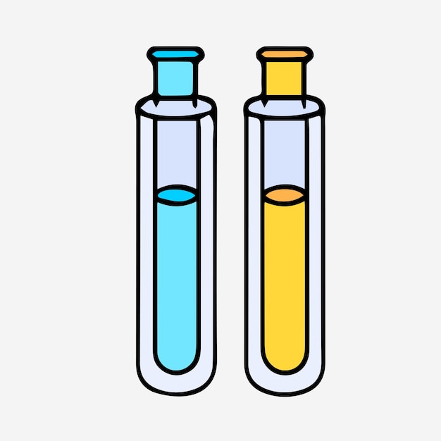 vector lab line color illustration icon