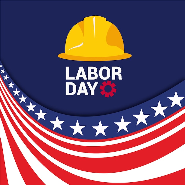 Vector labor day USA background